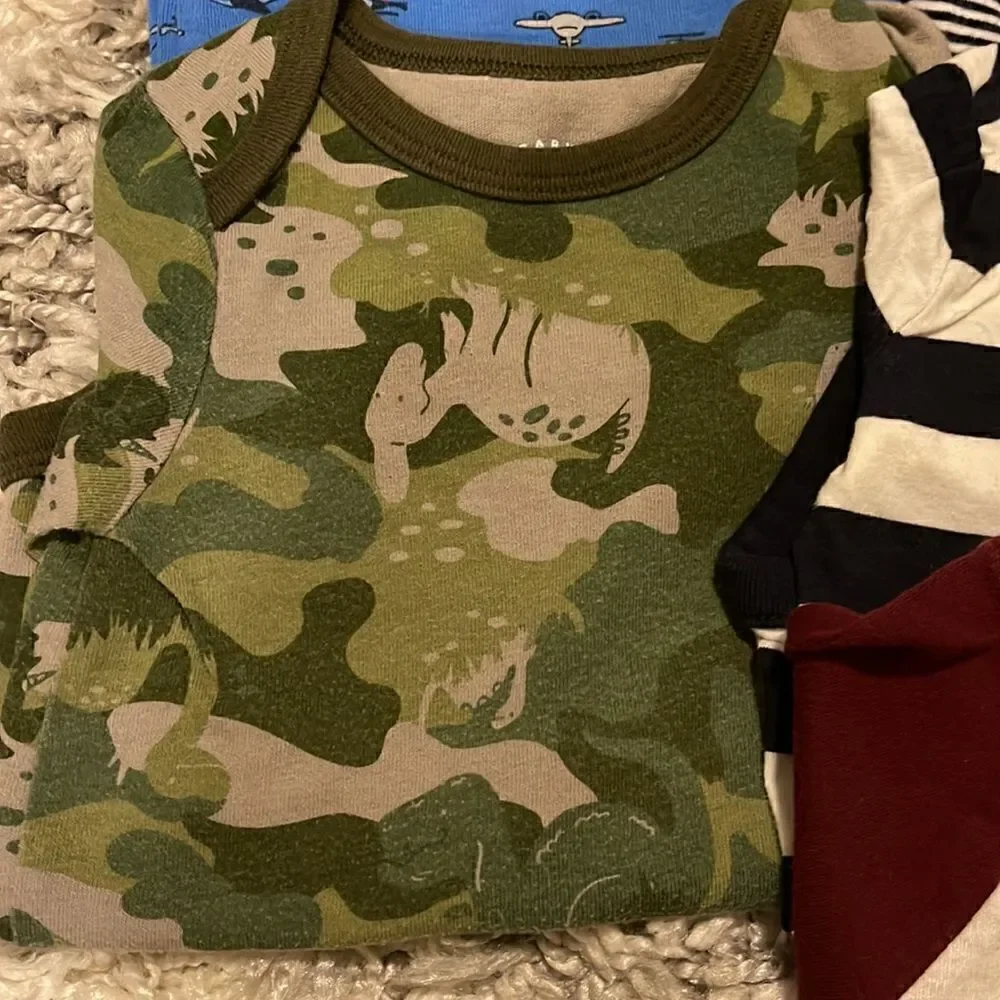 Bundle of ten Long Sleeve Onesies 6-12 months